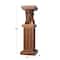 Brown Polystone Traditional Pedestal Table, 25" x 8" x 9"